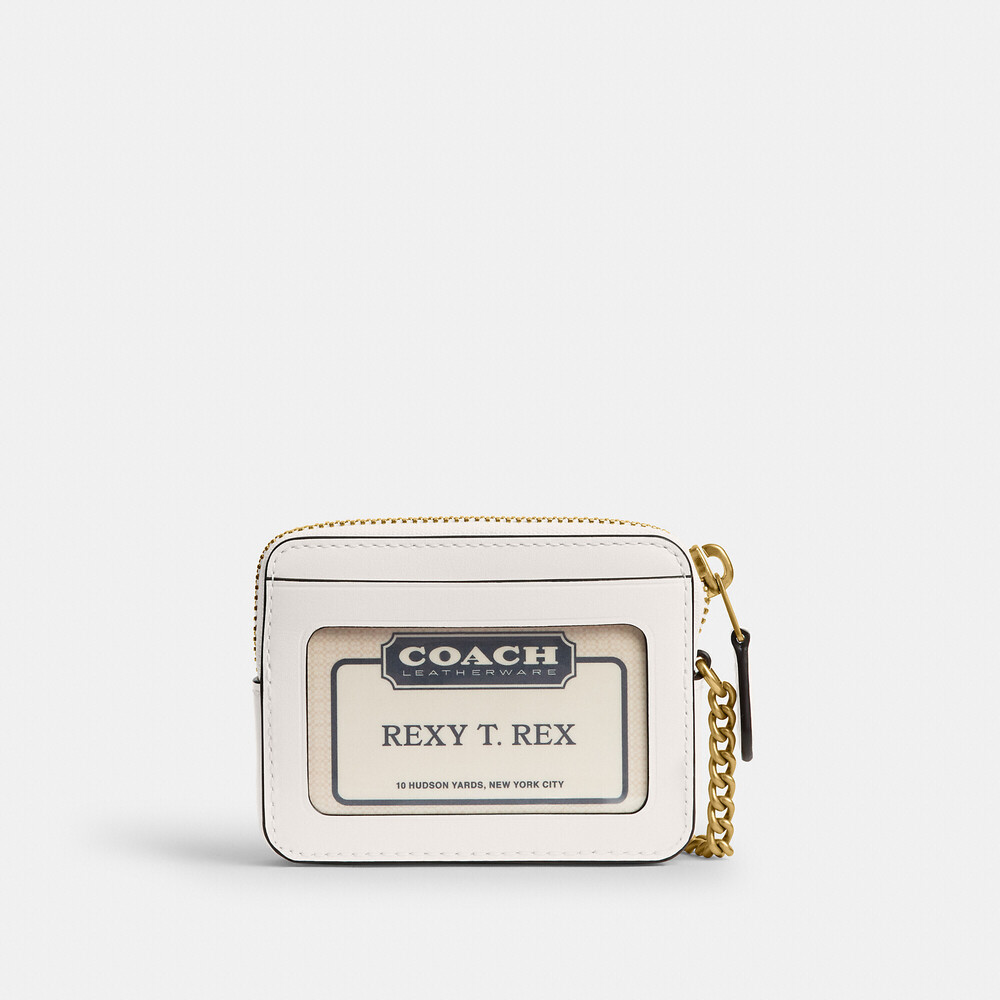 Coach Essential Chain Card Case With Sticker Print - Picture 3 of 5